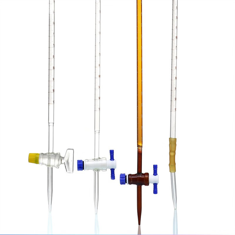 碱式滴定管酸式滴定管两用四氟活塞滴定管带计量检测证书校准报告
