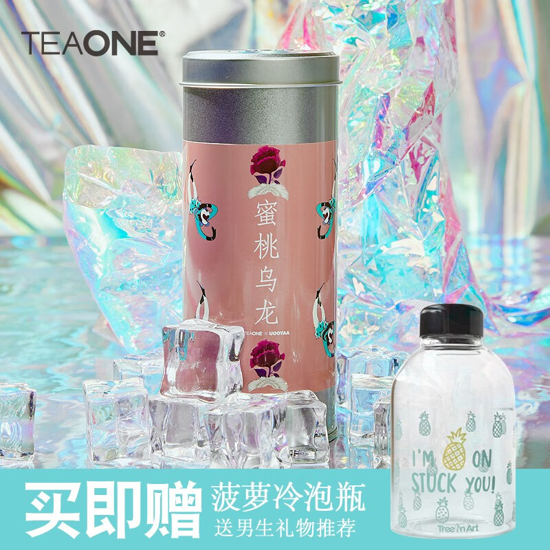 TEAONE蜜桃乌龙茶白桃乌龙罐装水果花果茶