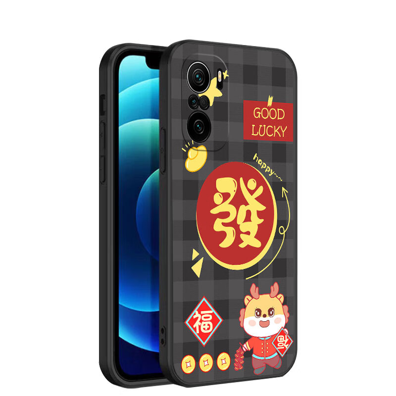 馨妍红米k40pro+手机壳k40proPlus卡通个性软壳保护套全包防摔男全包边镜头保护套软套个性创意潮时尚 草紫色【诸事顺利熊】升级防摔 红米 K40 Pro+