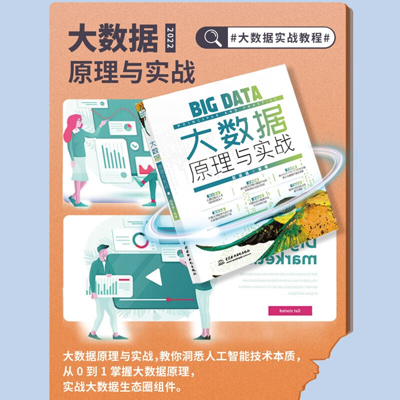 大数据原理与实战图文详解  chatgpt聊天机器人人工智能分布式非关系型数据库架构Hadoop Hbase Hive Spark Flink ETL Kafka大数据分析机器深度学习大数据技术架构