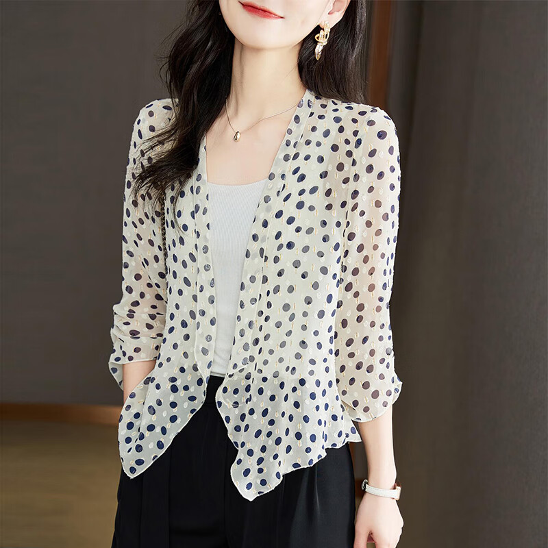 真丝披肩桑蚕丝夏季短款小开衫女士开衫小空调衫外搭薄款百搭小坎肩