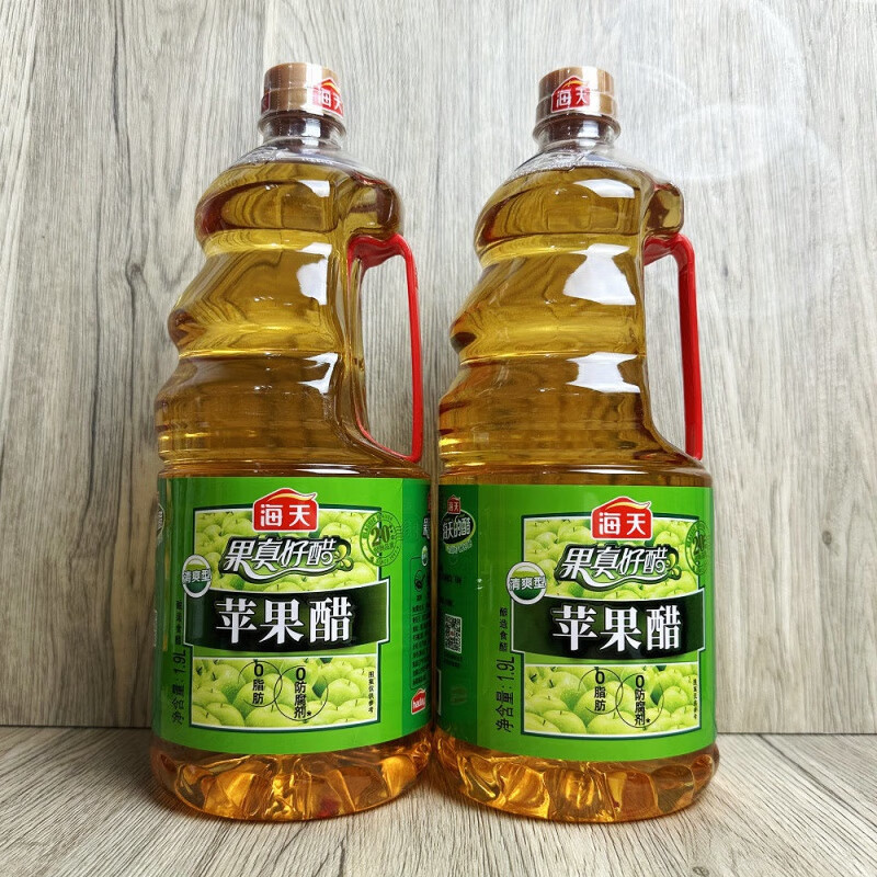 海天苹果醋1.9L果味食醋凉拌沙拉饮品酿造食醋450ml 1.9Lx2瓶