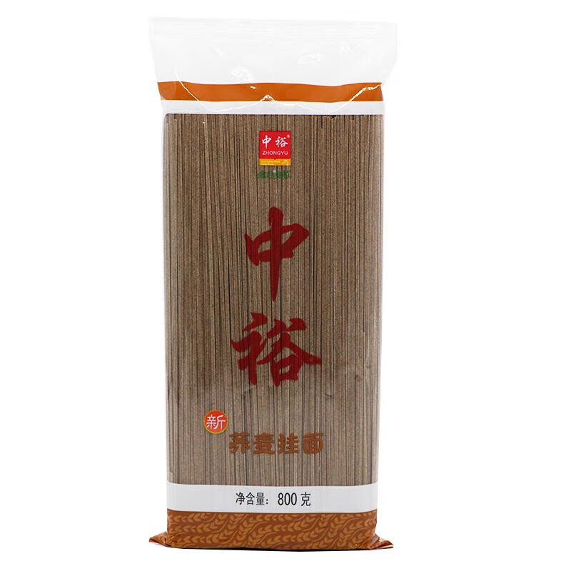 中裕(zhongyu) 挂面 荞麦挂面800g粗粮面荞麦面条便捷易煮山东家乡