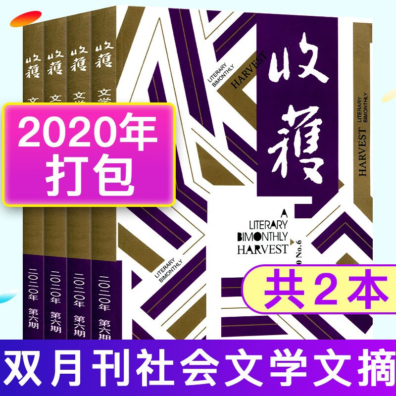 【共2本】收获杂志 2020年第4/6期打包 双月刊 正版现货短中长篇小说当代文学书籍期刊