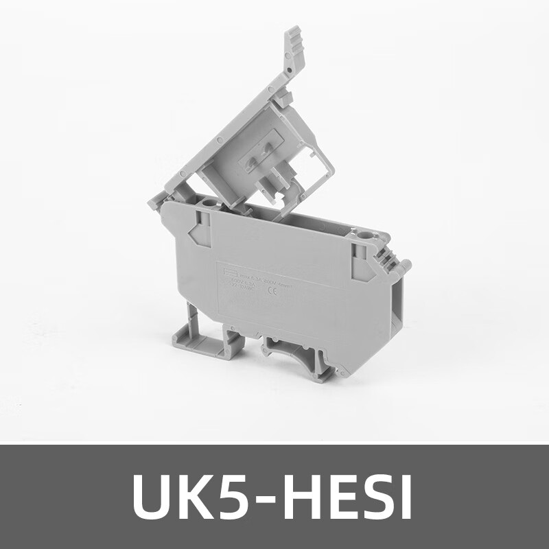 适用uk5-hesi导轨式保险熔断器led带灯接线端子排uk5dr 4平方 uk5