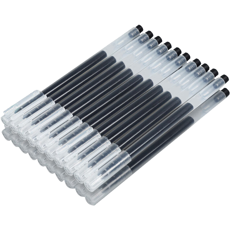 不忘初意巨能写黑色笔0.5mm大容量全针管考试办公签字笔学生书写用笔价格走势|笔类历史价格查询网站