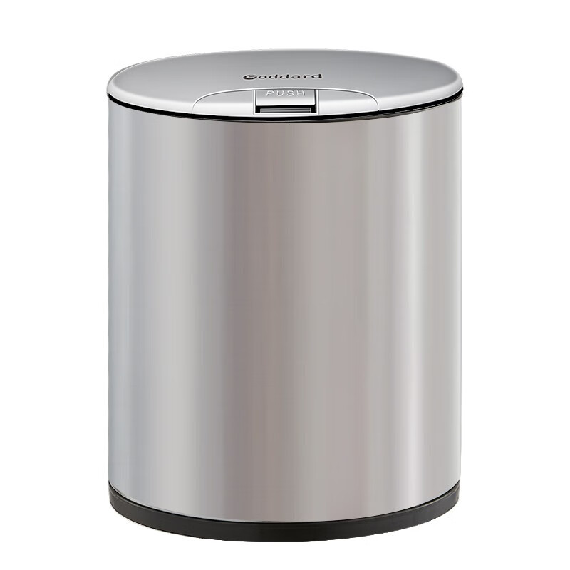 Goddard 茶水桶智能水满蜂鸣提示不锈钢茶桶茶渣桶 砂钢银 9L