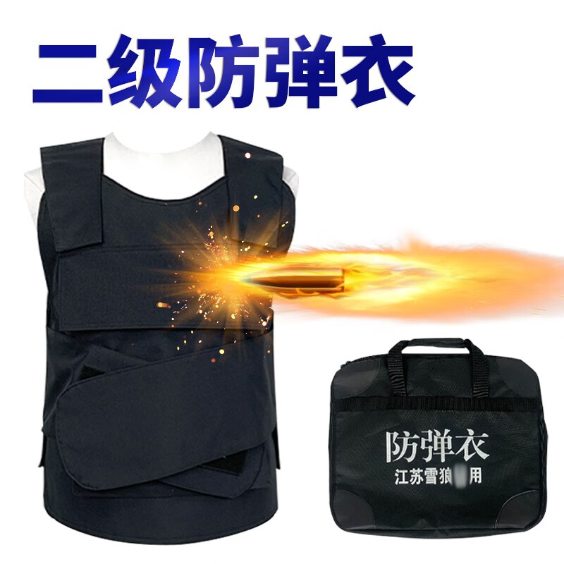 防弹衣防刺服重型背衣战术背心马甲避弹衣 安保防护器材pe防弹衣 二级
