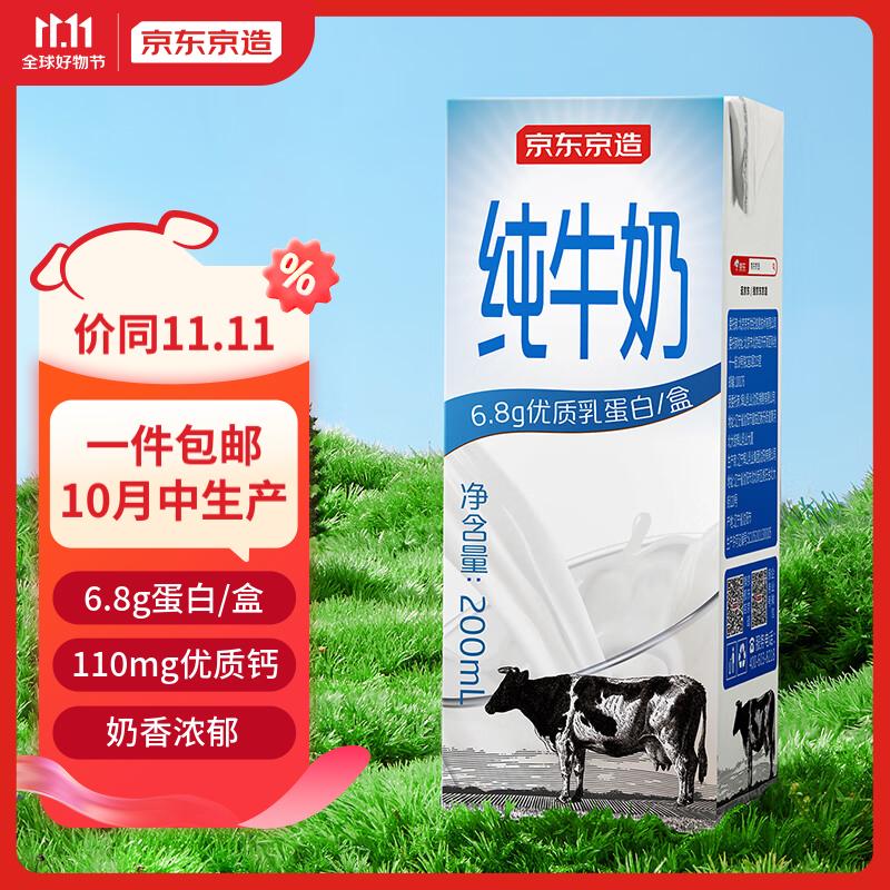 京东京造 3.4g蛋白全脂纯牛奶200ml*20 浓醇营养奶香浓郁早餐怎么样,好用不?