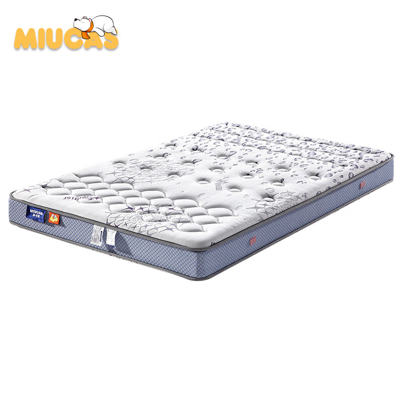 妙卡思 M-005 天然乳胶床垫 3D材质 弹簧床垫 袋装弹簧1.2 1.5米 浅灰色 900*2000