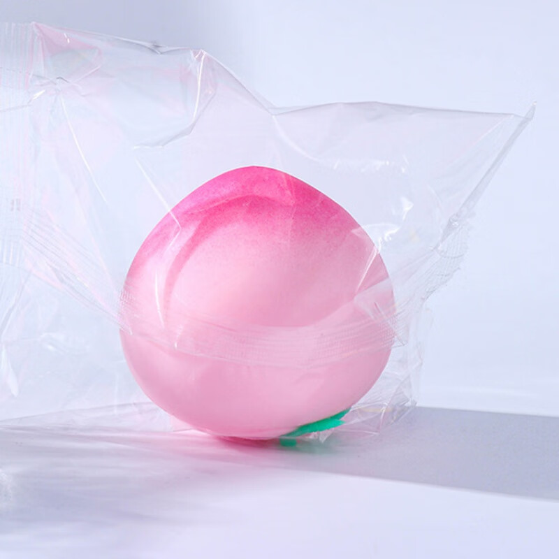 创意大桃子水蜜桃捏捏乐面粉球新奇特整蛊礼物玩具 粉红色 粉色水蜜桃