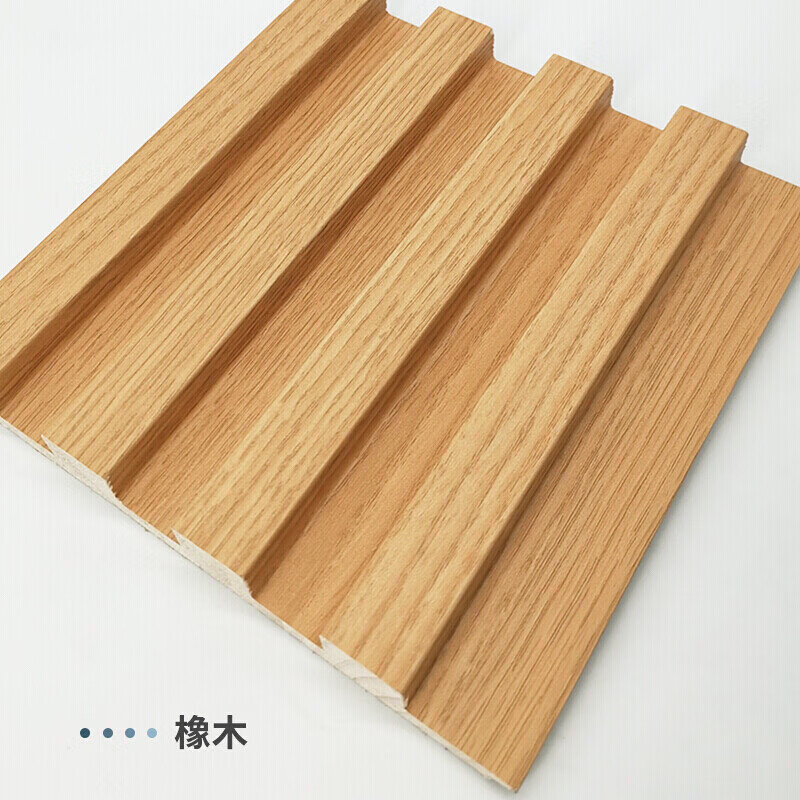 姿度（ZIDU）定制定制实木格栅装饰板网红电视背景墙现代轻奢木格栅板凹凸长城 橡木(实木2.75米/条)