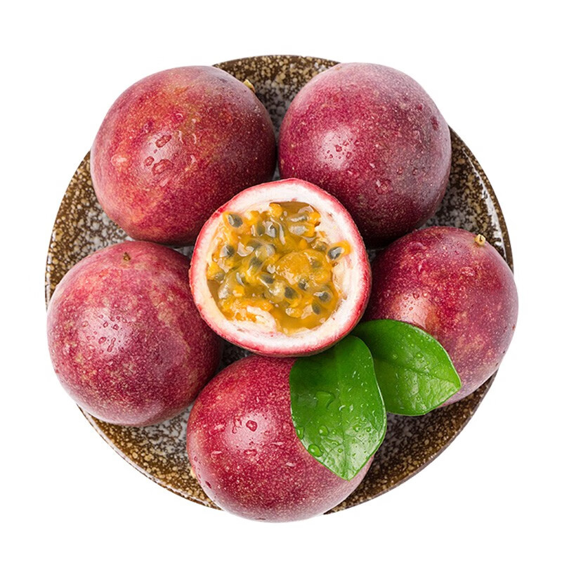 xiaobo farm广西紫皮百香果西番莲鸡蛋果 新鲜生鲜水果 2斤中果尝鲜装