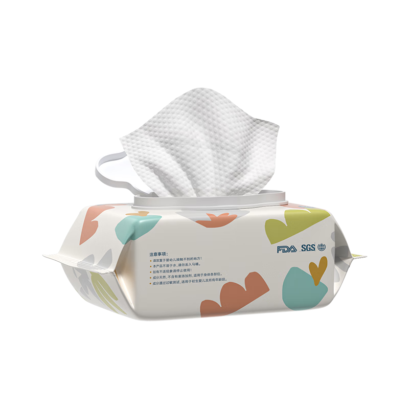 BoBDoG 巴布豆 便携湿巾加厚婴幼儿儿童手口专用湿纸巾 80抽*4包