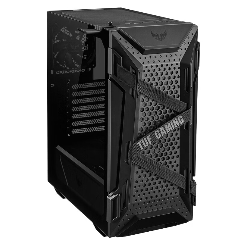 华硕(ASUS)TUF GT301火枪手 显卡支架/钢化玻璃侧透/3个ARGB风扇 /360水冷中塔电竞机箱