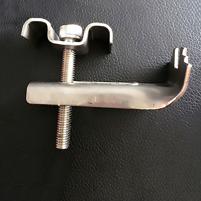 不锈钢316钢格栅板安装夹玻璃钢格栅卡扣锁扣固定c型夹子钢格板夹