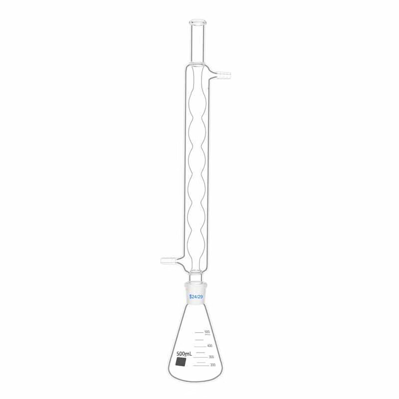 boliyiqi 玻璃cod回流装置三角烧瓶 锥形瓶冷凝管300mm回流吸收装置