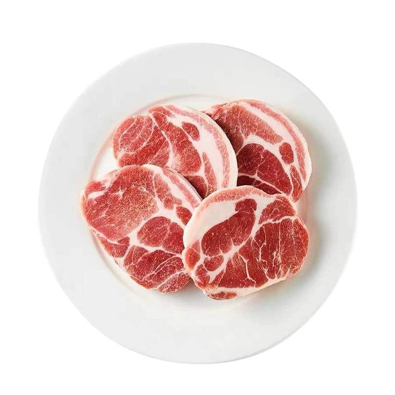 白荡里黑猪梅花肉 冷冻猪颈肉梅条肉烧烤火锅猪肉生鲜 梅花肉4斤