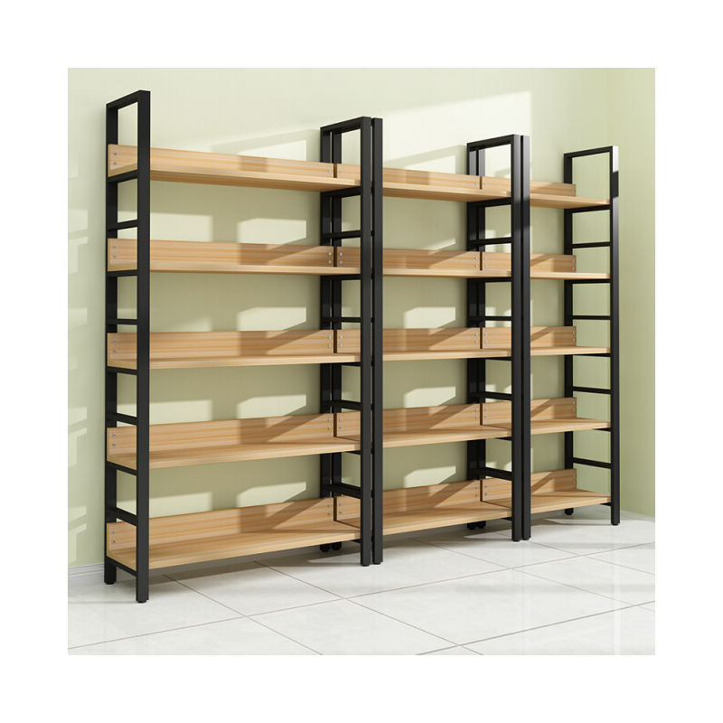 菲达森 货架展示落地自由组合客厅调节置物架文件柜书架收纳储物厨房 三层长60*深30*高108多层