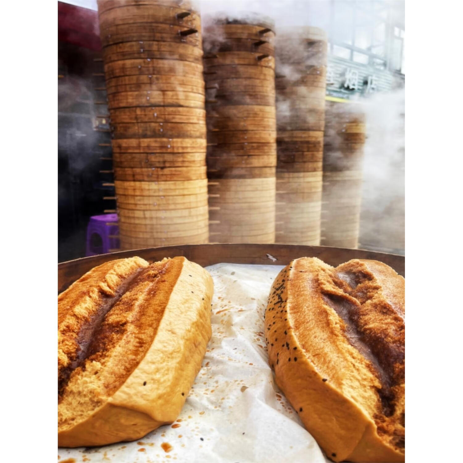 eoagx正宗浙江台州仙居特色特产小吃巨无霸红糖馒头糕点点心发糕1.