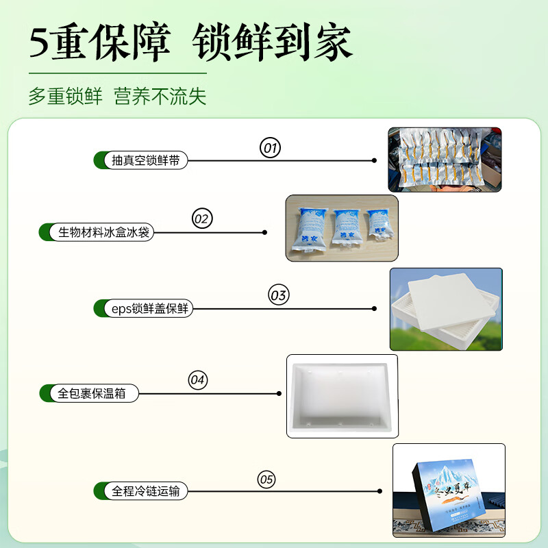 藏汐堂【2026年头茬鲜草】新鲜冬虫夏草 头期鲜虫草 滋补营养品 0.6克/条 15条*1盒
