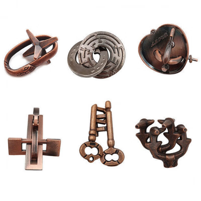 贝木惠(beimuhui)abc迷宫锁 鲁班锁儿童创意解压上课无聊小玩具 入门