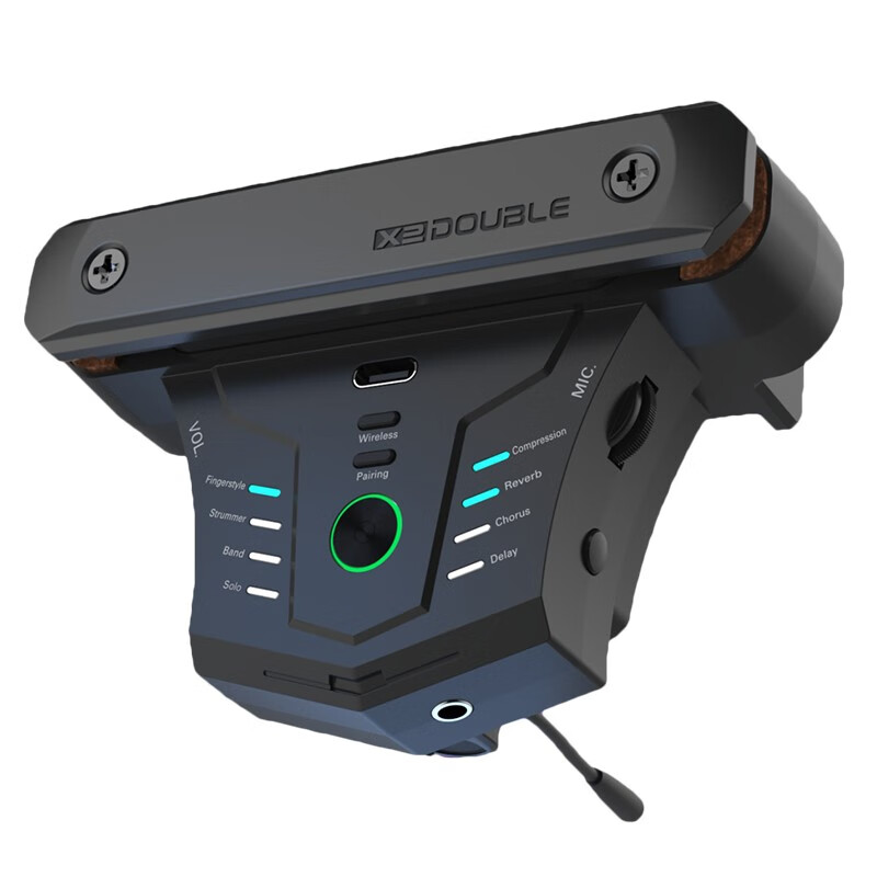 德博声学double拾音器 g0pro x2无线加振拾音器智能app免开孔内录木