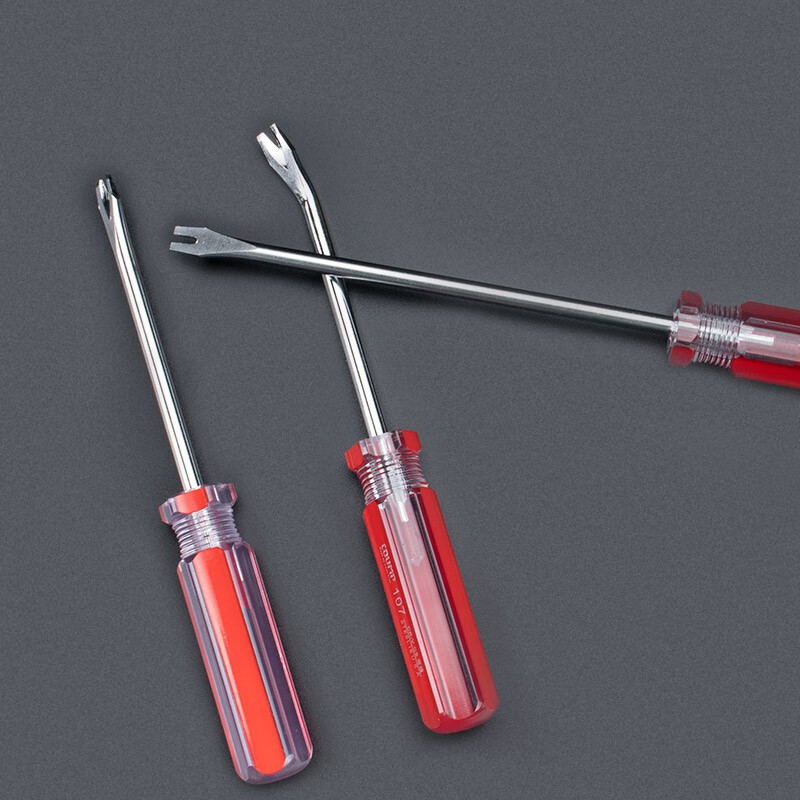 九菱 起钉螺丝刀 开口起钉器v型u型弯头 家用拆装螺丝批 沙发汽车装饰