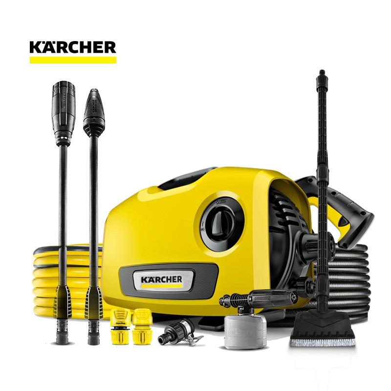 KARCHER 卡赫 高压水泵家用220v高压清洗机自动便携式清洗水枪庭院花园别墅K2Silent