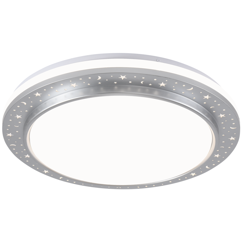 雷士照明(NVC)LED吸顶灯 现代简约风格卧室书房厨房餐厅灯具 浪漫星星三色调光灯饰 WHXD36F/F-03