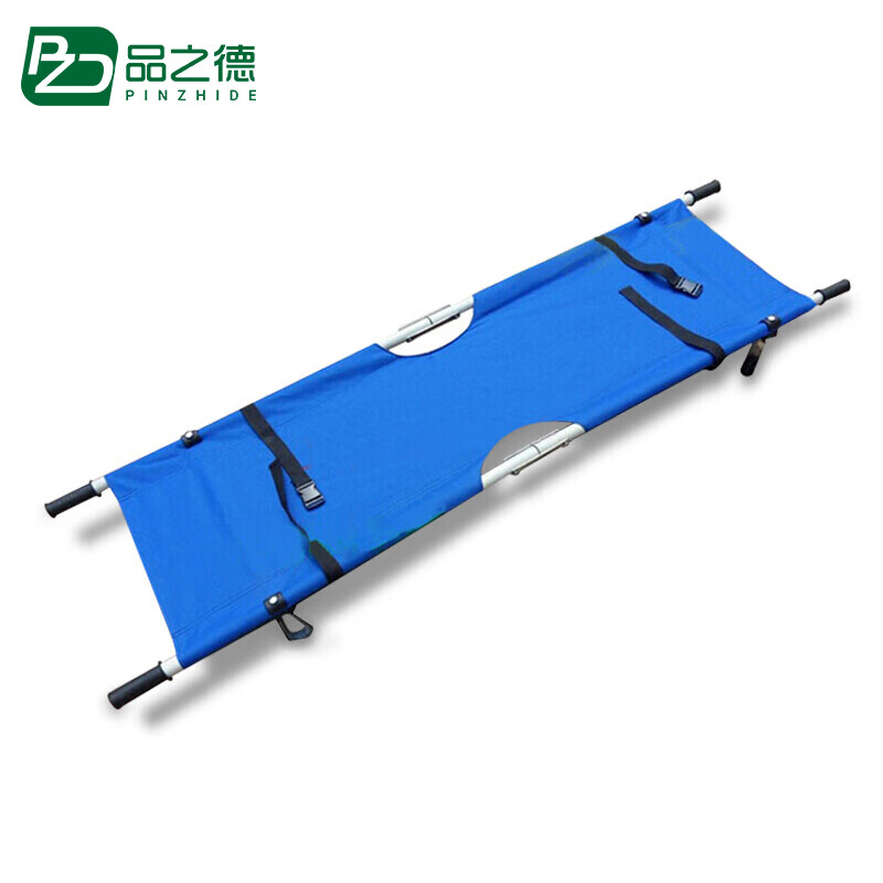 品之德 不锈钢折叠担架消防急救多功能担架铝合金病人救援带轮担架