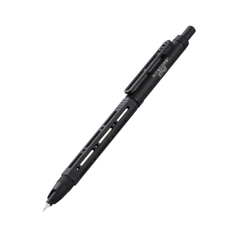 奈特科尔（NITECORE）NTP48 钛合金镂空自动铅笔 施密特铅芯组件 多场景使用便携可拆卸 黑色
