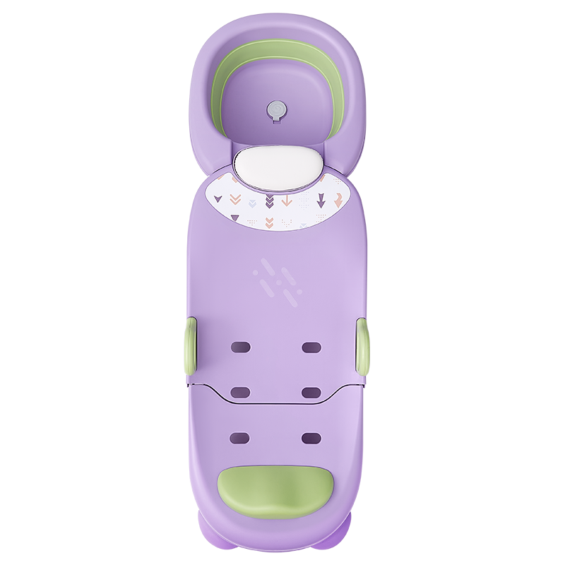 蒂爱儿童洗头椅  成人孕妇洗头神器小孩洗头床折叠家用平躺式洗头椅 可折叠洗头椅-鸢尾紫