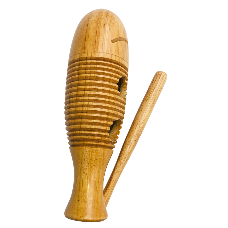 奥尔夫天地(orff world)橡木鱼蛙 奥尔夫打击乐器小蛙鸣筒 幼儿园乐器