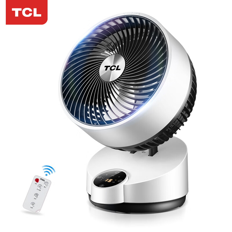 TCL TXS-20HRDY家用台式空气循环扇/宿舍用电风扇/低音遥控电扇落地扇