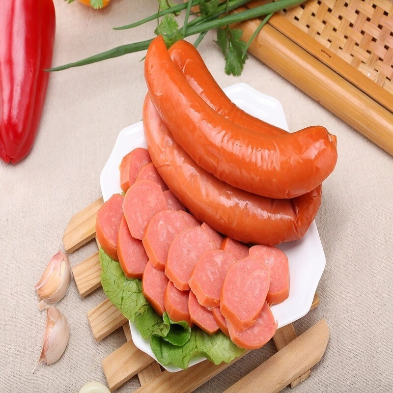 智力 蒜香烤肠蒜味香肠零食蒜蓉烤肠火腿肉 蒜香烤肠90g/支*5