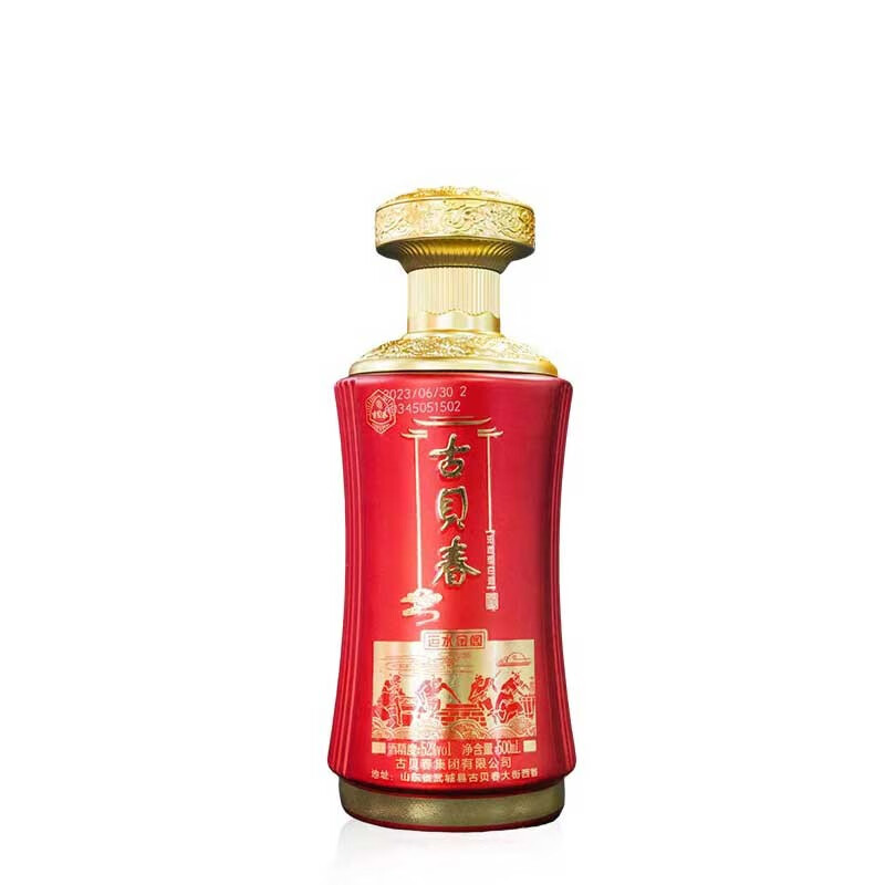 古贝春浓香白酒 52度 运水金阁 整箱装 500ml*6瓶送礼酒婚宴白酒 52度 500mL 6瓶