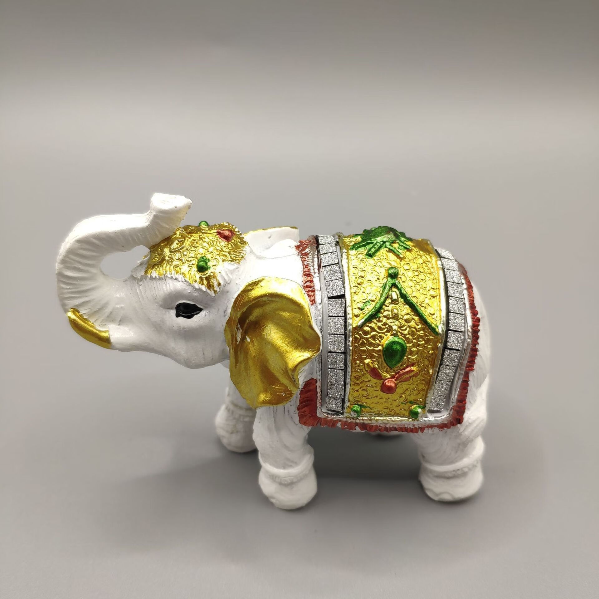 铭汇通西双版纳纪念品云南傣族工艺品纪念品摆件小象送人小礼物粉蓝