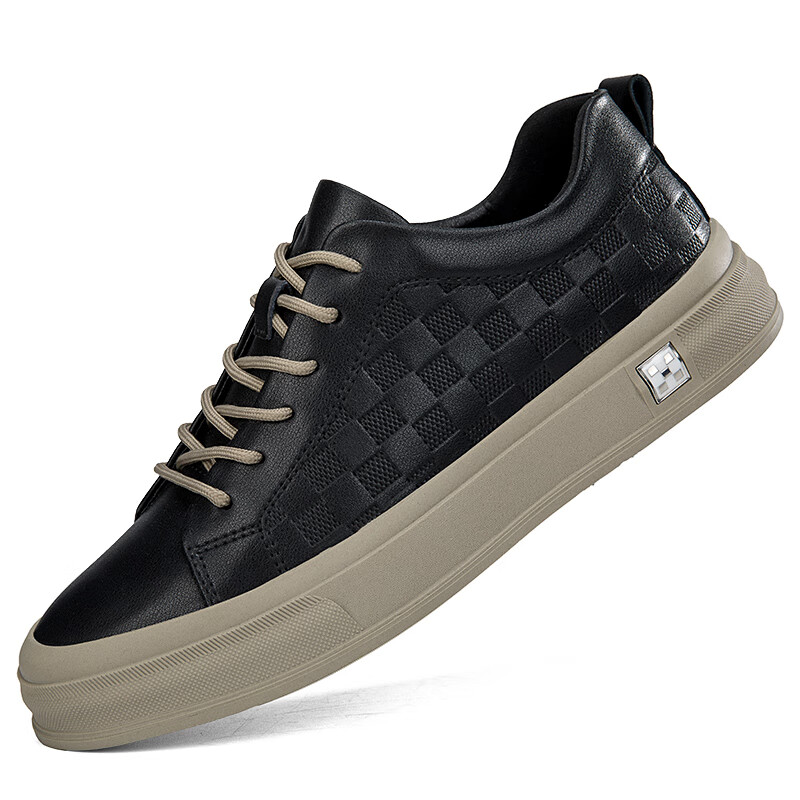 他她奥伦(tataaolun)男鞋2024新款夏季透气薄款舒适男士商务皮鞋子男