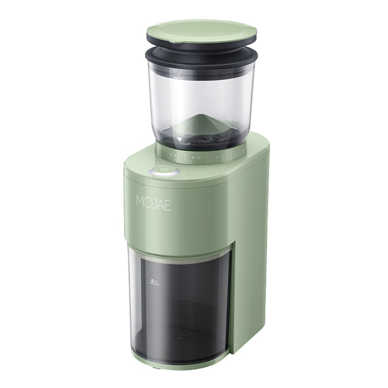 摩佳（MOJAE）新星电动磨豆机 家用小型磨粉机咖啡豆意式研磨机 不锈钢锥刀磨芯 橄榄绿