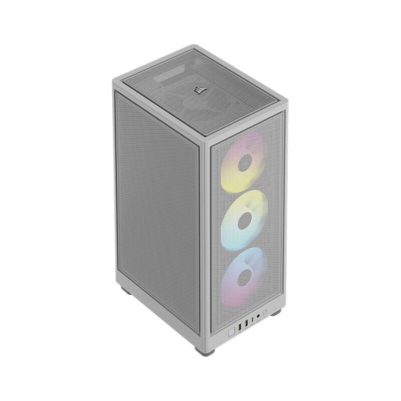 美商海盗船 2000D AIRFLOW / iCUE 2000D RGB AIRFLOW ITX机箱 2000D RGB AF|白色