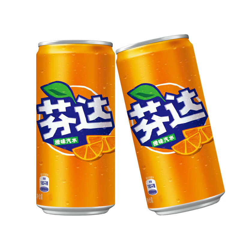 可口可乐迷你雪碧200ml罐碳酸饮料汽水超小罐装新老包装随机发货 芬达