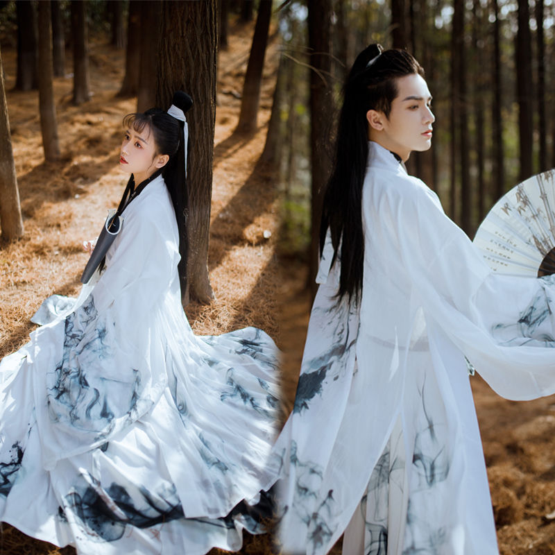 水墨汉服男2020夏季原创江山如画情侣款古装古风男士仙气中国风侠客