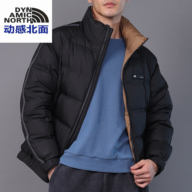 北面羽绒服男连帽款黑色【北面羽绒服配什么裤子好看男】