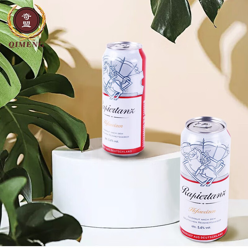 塔克骑士(RitterTak)德国原装原瓶进口小麦白啤500ml装 塔克骑士白啤 500mL 24罐