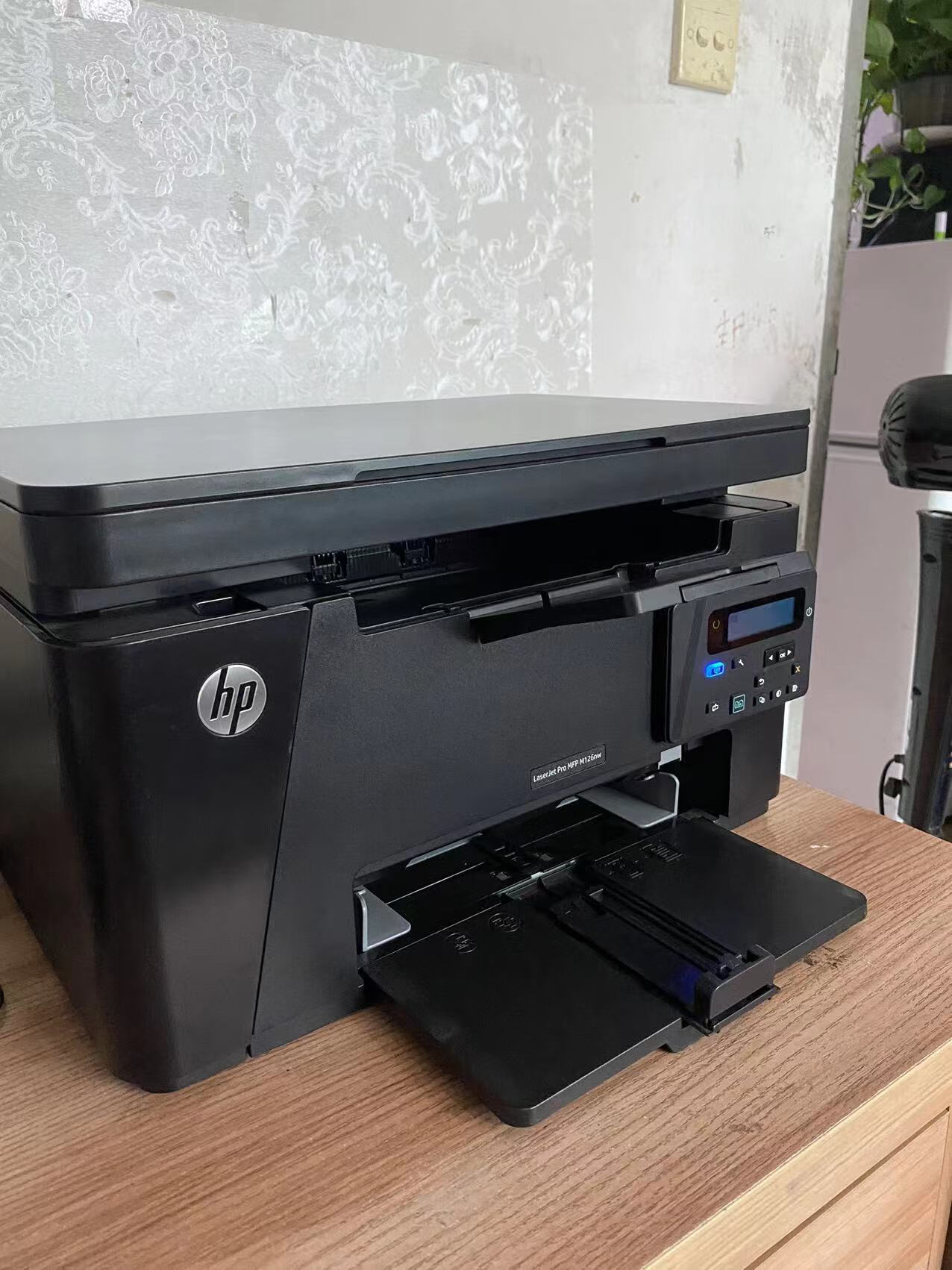 惠普(hp) hp黑白激光打印机m126a复印1216扫描1005m132s二手九 深灰色