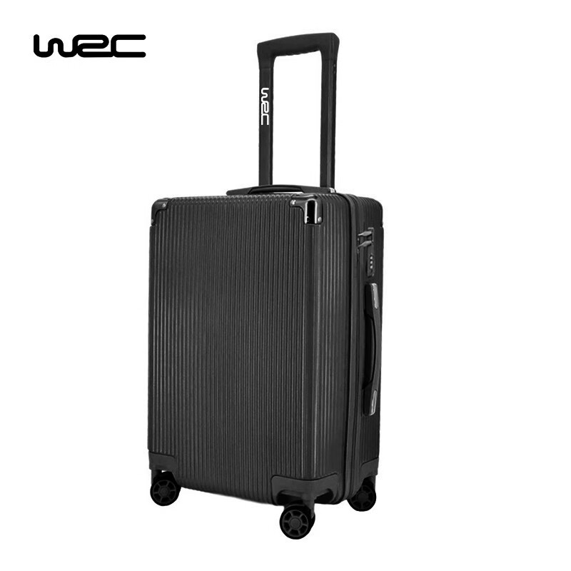wrc经典竖条纹拉杆箱20英寸 w-j009 黑色 黑色 20寸