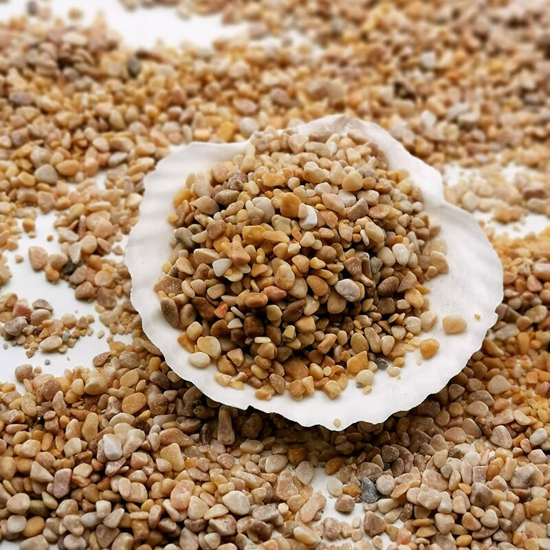 沙子底砂鱼缸造景鱼缸溪流沙鱼缸底砂细沙造景装饰石头鱼缸 黄金砂