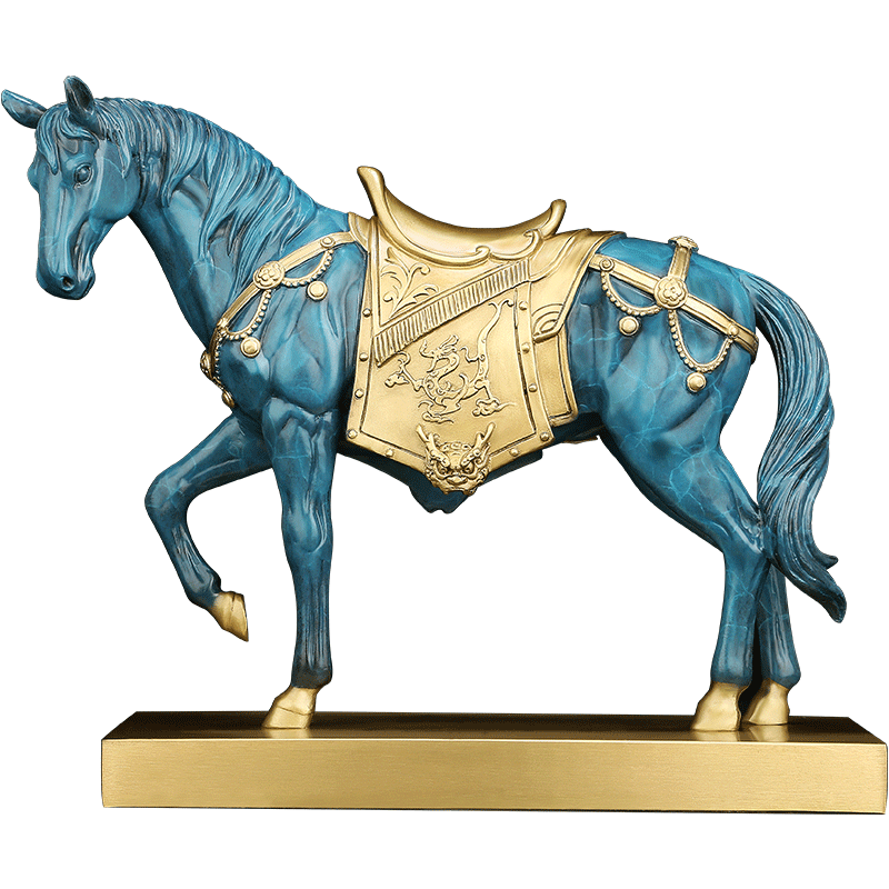 吉善緣 全銅《馬到成功》馬擺件 12生肖馬年馬到成功辦公室喬遷開業(yè)禮品 小號(hào)