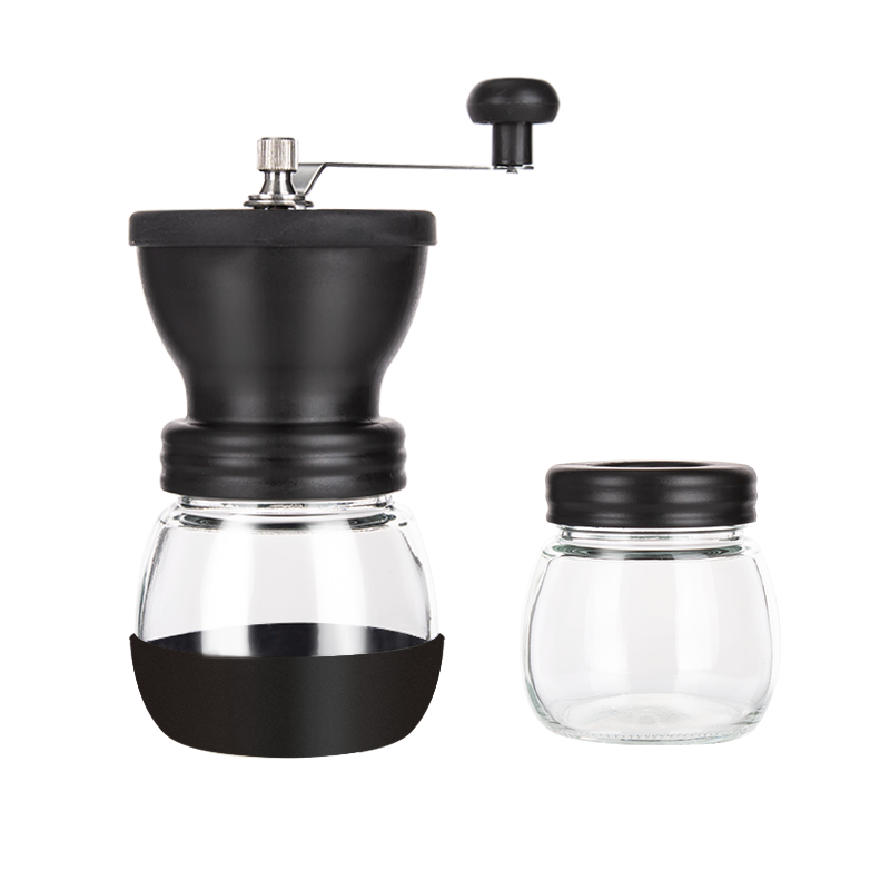 天喜（TIANXI） 手摇磨豆机咖啡豆研磨机手动迷你家用便携式磨粉机 手摇磨豆机双杯升级款